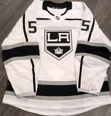 Team Issued Adidas MiC Los Angeles Kings Quinton Byfield Rookie Jersey 56 - Image 1 of 4