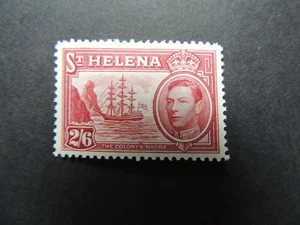 St Helena 1938-44 2s6d granate SG138 montado como nuevo - Imagen 1 de 2