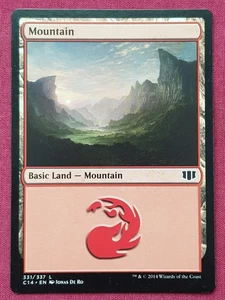 Magic The Gathering COMMANDER 2014 C14 MOUNTAIN 331 land card MTG - Picture 1 of 2