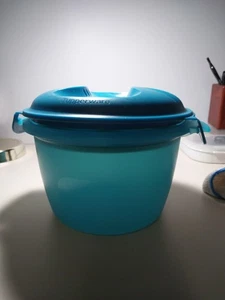 Tupperware Mikrowelle Reiskocher Dampfgarer 2,2 l türkis türkis M7 - Bild 1 von 6