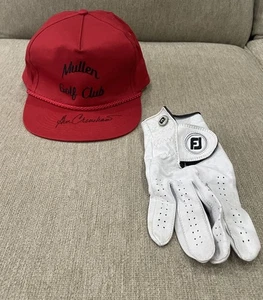 Lot (2) Golf Hat Signed Ben Crenshaw & Foot Joy Glove For Left Handed Golfers - Picture 1 of 13
