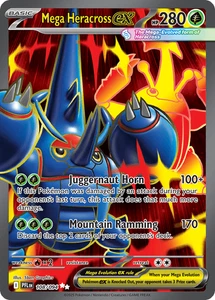 Pokémon TCG Mega Heracross ex 108/094 Full Art Ultra Rare Phantasmal Flames NM/M - Picture 1 of 1