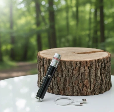 Laserpointer 532nm - Grün / Sehr klein, aber sehr leistungsstark / USB-Ladung / - Bild 1 von 4