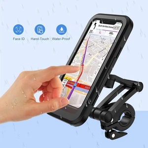 Handyhalterung Fahrrad Motorrad Universal Lenker Handy Halterung wasserdicht - Bild 1 von 20