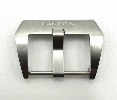 Nuevo Genuino Officine Panerai Luminor 22mm Acero Inoxidable Ardillon Tang Hebilla Foto 1 de 4