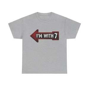 Viral 67 Trend Shirt - "I'm With 7" Distressed Arrow lustiges Bestie T-Shirt - Bild 1 von 22