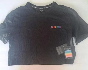 Calvin Klein Intense Power Pride Lounge Sleep T-Shirt, Black, Small - New Tags - Picture 1 of 6