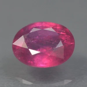 0.74 CT.  Natural Ruby Oval 6X5 Madagascar Vivid Red Heated by fire only - Picture 1 of 2