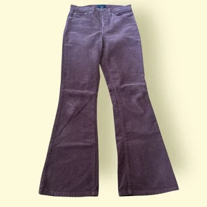 Pantalones de pana Lucky Brand para mujer 6/28 marrón 5 bolsillos cintura baja pierna acampanada - Imagen 1 de 11