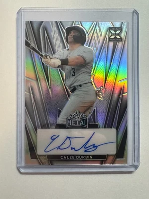 26/35* 2024 Leaf Metal #BA-CD2 Caleb Durbin Autographs Prismatic Silver - Image 1 of 2