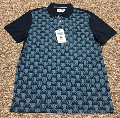 Original Penguin by Munsingwear Short Sleeve Polo Shirt NWT Blue Mens Medium  - Image 1 of 4