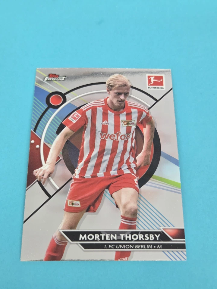 2022-23 Finest Bundesliga #22 Morten Thorsby 1. FC Union Berlin SOCCER Card 9F - Image 1 of 2
