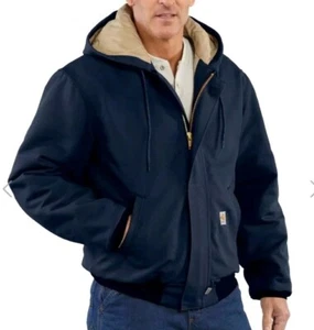 NWT Carhartt FR Flame-Resistant Duck Active Hoodie Jacket Quilt Lined Men's 3XL - Picture 1 of 11