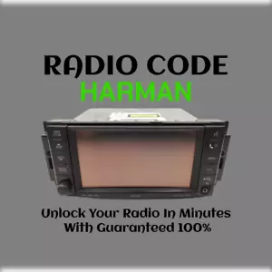 ANTI-THEFT HARMAN RADIO CODE SERIES MyGIG NTG4 REW B STEREO PINCODE SERVICE - Bild 1 von 5