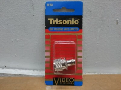TriSonic UHF Plug to BNC Jack Adapter For Video Systems - Image 1 of 4