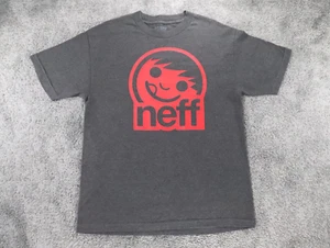 Neff Shirt Adult Large Gray Big Logo Spell Out Snowoarding Skateboarding Y2K - Picture 1 of 15