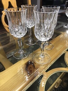 Set of Four Royal Crystal Rock Opera Wine Glasses 6 7/8" Tall - Picture 1 of 7