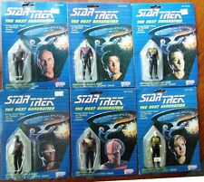 Galoob Star Trek The Next Generation Set of 6 Carded Figures. All different