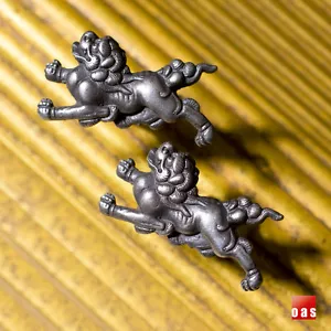 Manschettenknöpfe aus reinem Silber Löwe 1998 Metropolitan Museum of Art NYC Store Waren - Bild 1 von 11