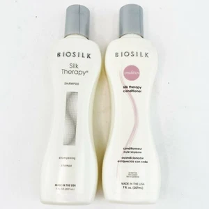 Biosilk Silk Therapy 7oz Shampoo & Conditioner Duo Hair Care Beauty Products NEW - Picture 1 of 9