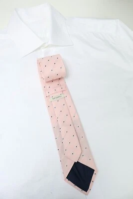 SUITSUPPLY Tie Men's 150 x 8 CM Silk & Linen Pointed Polka Dot Pattern - Image 1 of 4