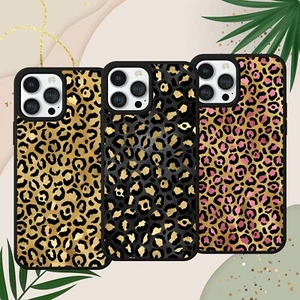 FUNDA DE TELÉFONO CON PATRÓN DE LEOPARDO PARA IPHONE SAMSUNG GOOGLE PIXEL ROSA ELEGANTE - Imagen 1 de 8
