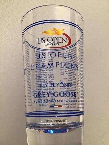 US Open 2015 Tennis Grey Goose Honey Deuce Cup Plastic Glass Event Original Logo Cover