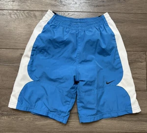 Nike Shorts Boys Youth Size 7 Blue White Perfect! Minimal Use! - Picture 1 of 5