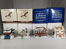 Dickens Christmas Collection and Country Xmas Cottages Decorations - 2 of Each 