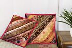 16"-2 EXOTIC SARI BEADED SEQUIN MOTI RICH BED THROW ACCENT CUSHION PILLOW COVERS