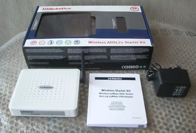 ROUTER USROBOTICS WIRELESS 54Mbps ADSL+ USR9110 ETHERNET - Immagine 1 di 4