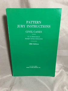 Pattern Jury Instructions Civil Cases 1983 Edition - Imagen 1 de 4