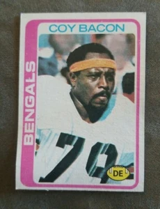 1978 TOPPS FOOTBALL COY BACON #135 CINCINNATI BENGALS  - Picture 1 of 2