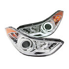 Anzo 121455 Pair of 2 LED Chrome Projector Headlights for 11-13 Hyundai Elantra