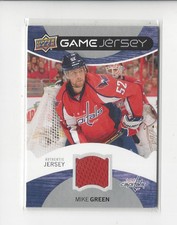 2012-13 Upper Deck Game Jerseys Mike Green JERSEY Capitals