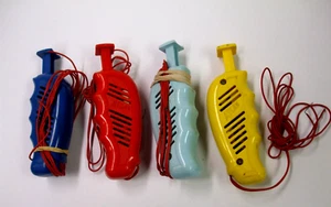 4 - VINTAGE ATLAS SLOT CAR - 1960s CONTROLLERS, RED BLUE, YELLOW & LITE BLUE - Picture 1 of 3