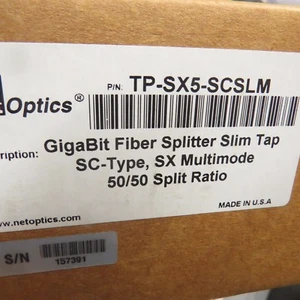New NetOptics GigaBit Fiber Slim TAP, TP-SX5-SCSLM with cables, SC-Type, SX MM - Picture 1 of 6