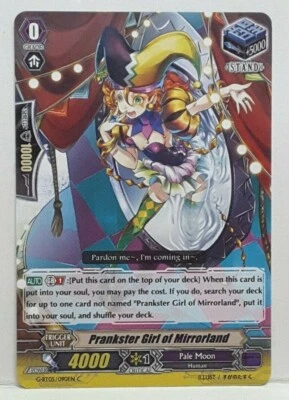 Cardfight Vanguard Prankster Girl of Mirrorland G-BT05/090EN C Pale Moon - Image 1 of 2