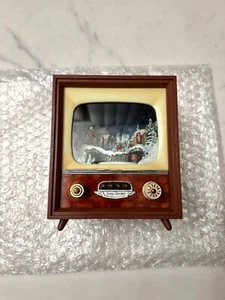 51013 TV Music Box Playing Christmas Carols - Small - MISSING ANTENNA NWOB - Picture 1 of 6