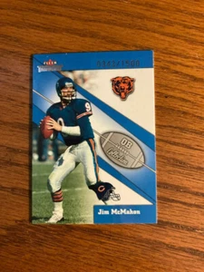 2002 Fleer Throwbacks QB Collection 0343/1500 Jim McMahon #12 QB Chicago Bears  - Picture 1 of 1