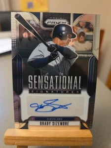 2025 Prizm Baseball Grady Sizemore  Prizm Auto Sensational Signatures - Picture 1 of 2