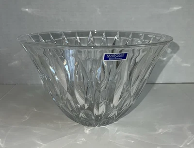 NEW WATERFORD Marquis RAINFALL BOWL Cut Crystal 8" Made in Germany-Tags Attached - Image 1 of 4