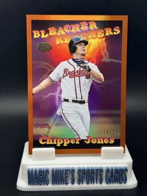 Actualización Chipper Jones 2025 Topps #BR-20 Bleacher Reachers lámina naranja/25 Braves Foto 1 de 3