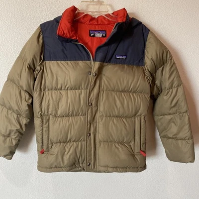 Chaqueta Patagonia Niños L 13 Bronceado PatoDown Abrigo Sudadera con Capucha Foto 1 de 4