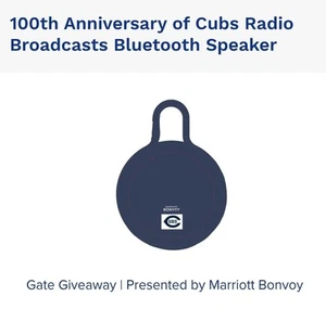 2025 Chicago Cubs 100th Anniversary Of Radio Broadcast Bluetooth Lautsprecher Neu im Karton - Bild 1 von 1
