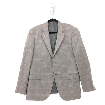 Emporio Armani Hombres 42 Línea G Blazer Deportivo Chaqueta Abrigo Marrón Lana Lino Seda DEFECTUOSO Foto 1 de 4