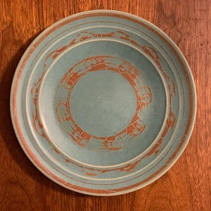 Pacific Pottery Sine Wave Decorated Hostessware Plate 9.25 **flaw - Picture 1 of 11