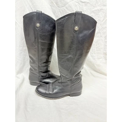 Frye #77167 Melissa  Black Leather Riding Women's WesternBoots Size 7.5 B - Image 1 of 4
