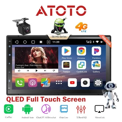 ATOTO S8 2DIN 7" AI Car Radio Digital Multimedia Receiver GPS Drive Chat 4G LTE
