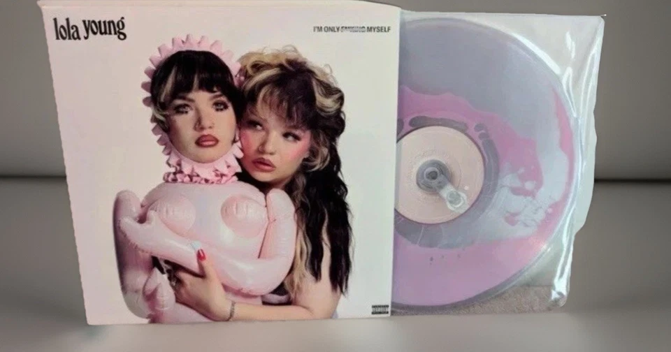 I’m Only F*cking Myself Lola Young Liquid Filled Vinyl Strawberry Milkshake LP - Image 1 of 1